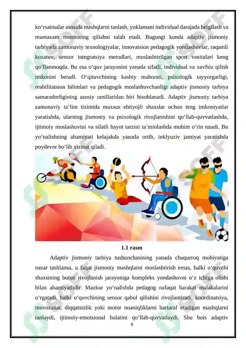 Adaptiv jismoniy tarbiya bo‘yicha o‘rgatish usullari 4