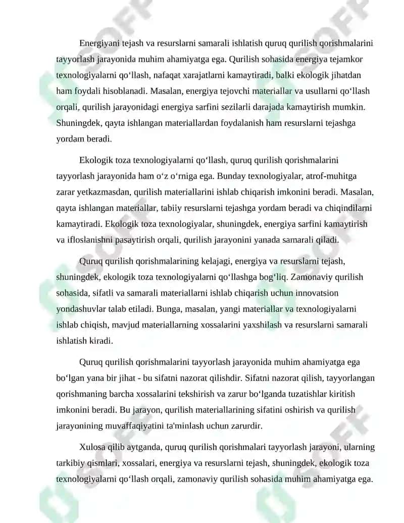 Quruq qurilish qorishmalari tayyorlash tarkiblari 4