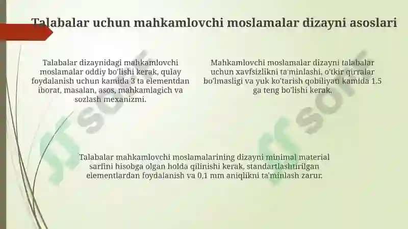Mahkamlash moslamalari 4