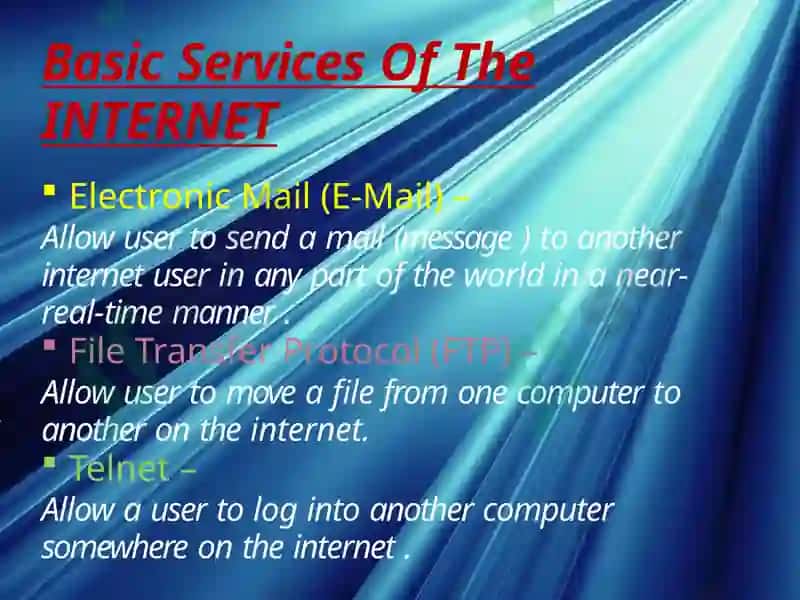 BasicservicesofINTERNET 4