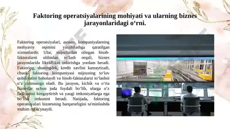 Bank lizingi va faktoring operatsiyalari 4