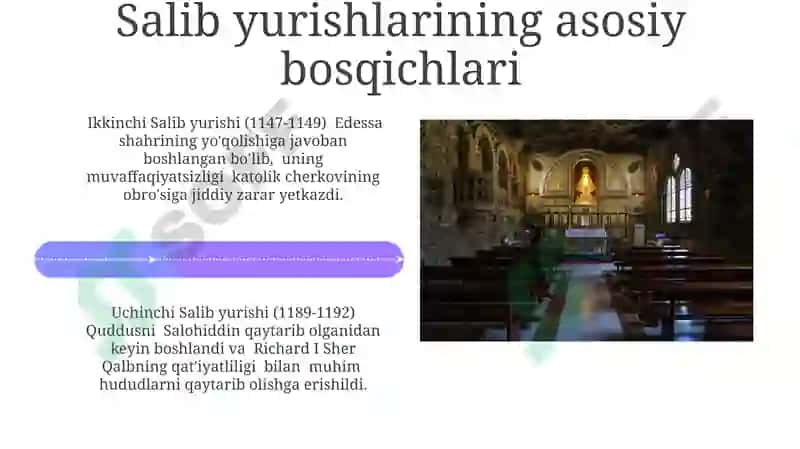 Salib yurishlari va xristian cherkovi 4