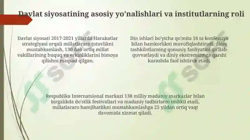 Etnik va diniy xilma-xillikning tarixiy asoslari va qonunchilik kafolatlari 4