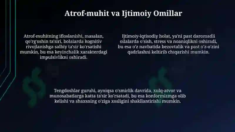 Shaxsga ta'sir etuvchi omillar 4