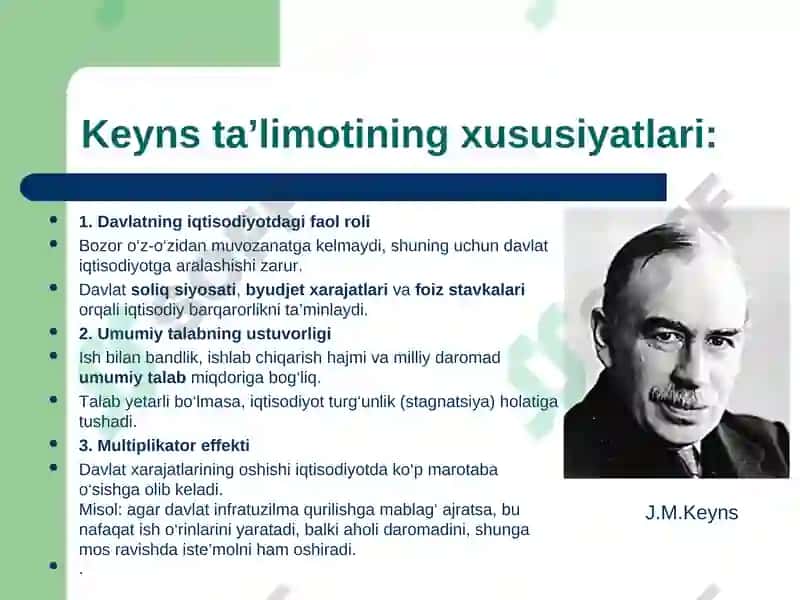Keyns va keynschilik 4