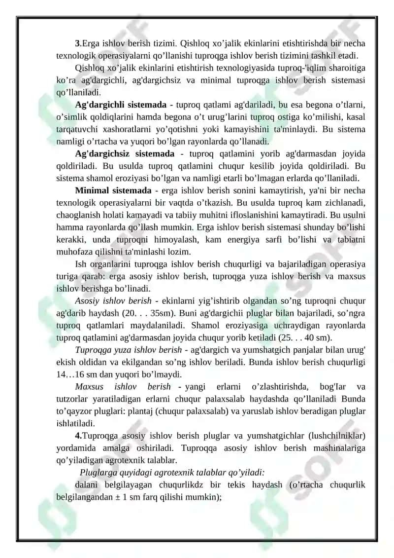 Tuproqqa asosiy ishlov berish mashinalari 4