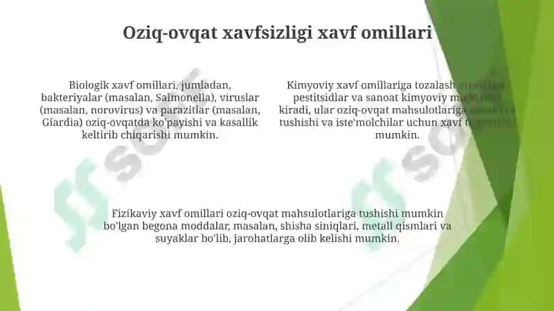 Oziq-ovqat xavfsizligi 4