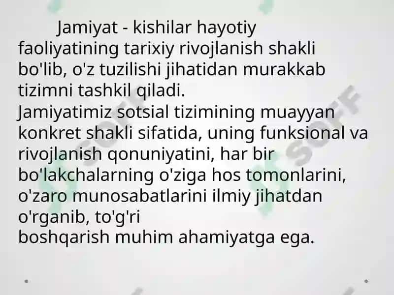 Jamiyatyaxlittizimsifatida 4