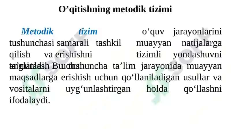 INFORMATIKA VA AXBOROT TEXNOLOGIYALARI FANINI О‘QITISHNING METODIK TIZIMI 4
