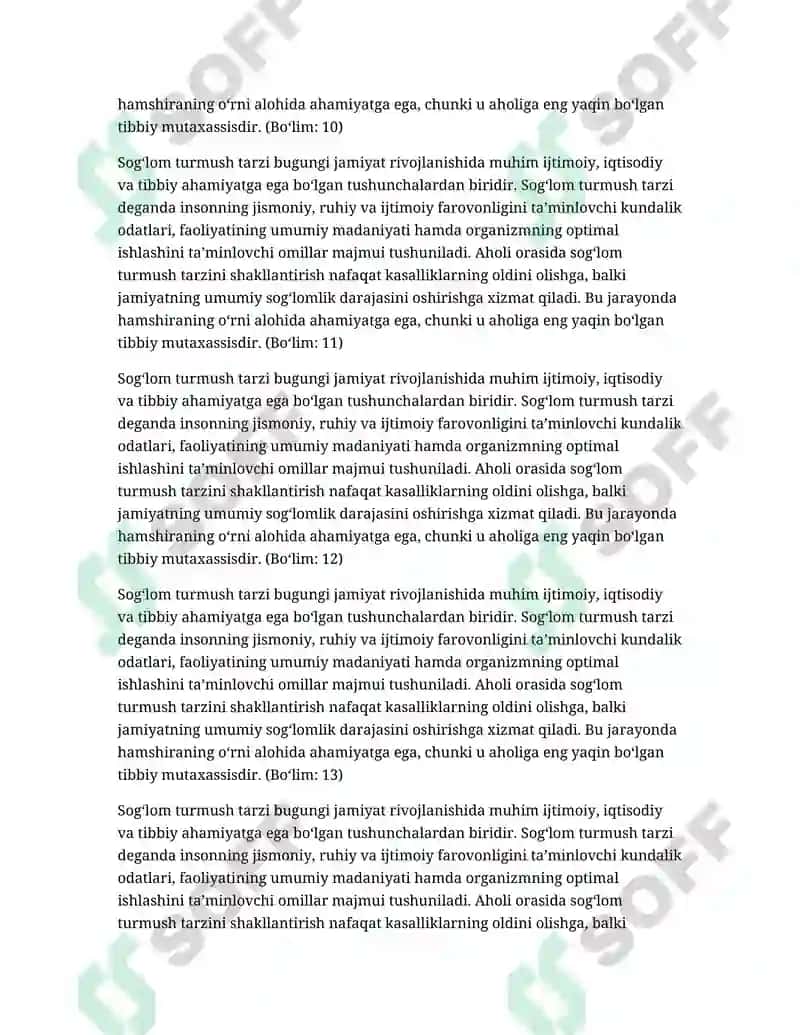 Sog‘lom Turmush Tarzi 4