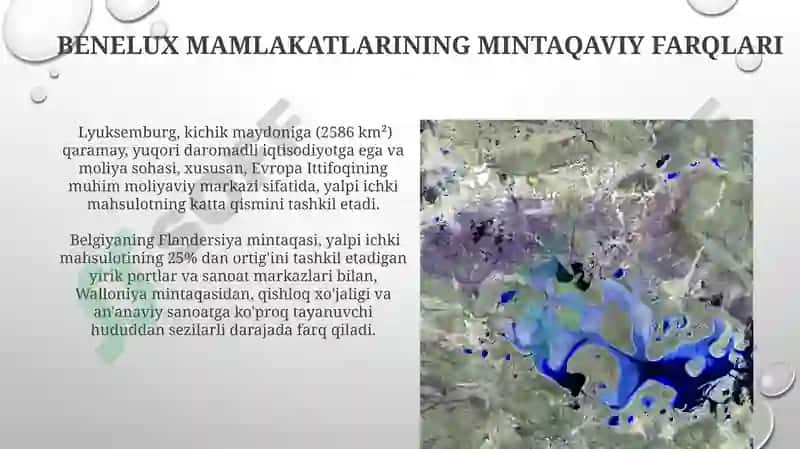 Benolyuks mamlakatlariga iqtisodiy geografik tassifi 4