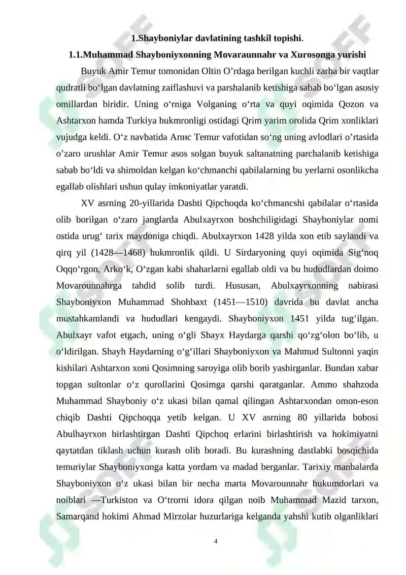 Shayboniylar davrida Buxoro xonligi 4