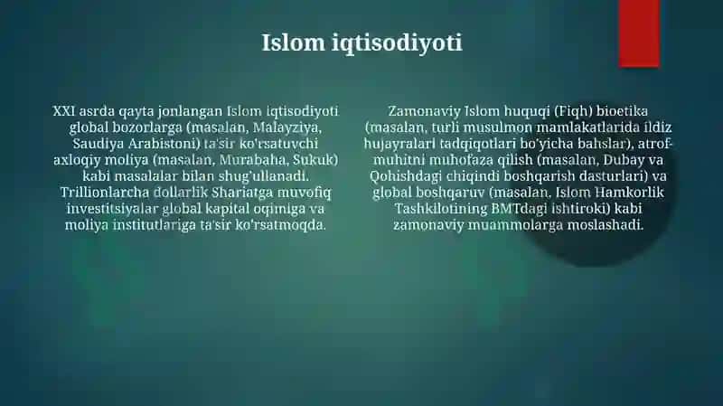 XXI asrda islom dini aqidalari 4