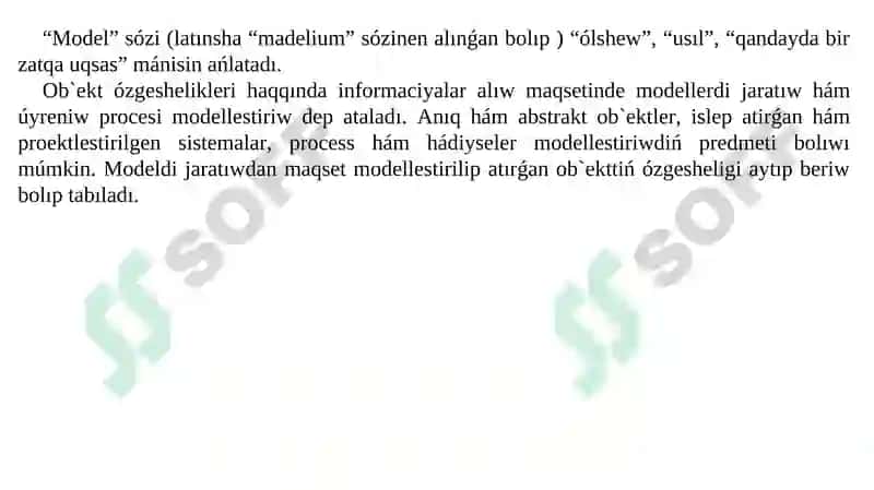 Fizikalıq modeller animaciyasın jaratıw hám oǵan qoyılatuǵın talaplar 4