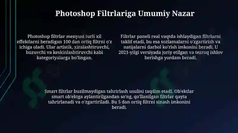 Adobe Photoshop:Tasvirlarnifil'trlash 4