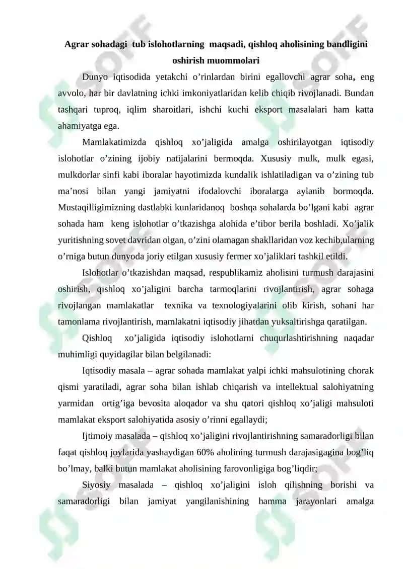 AGRAR MUNOSABATLAR VA ULARNING O'ZIGA XOS XUSUSIYATLARI 4