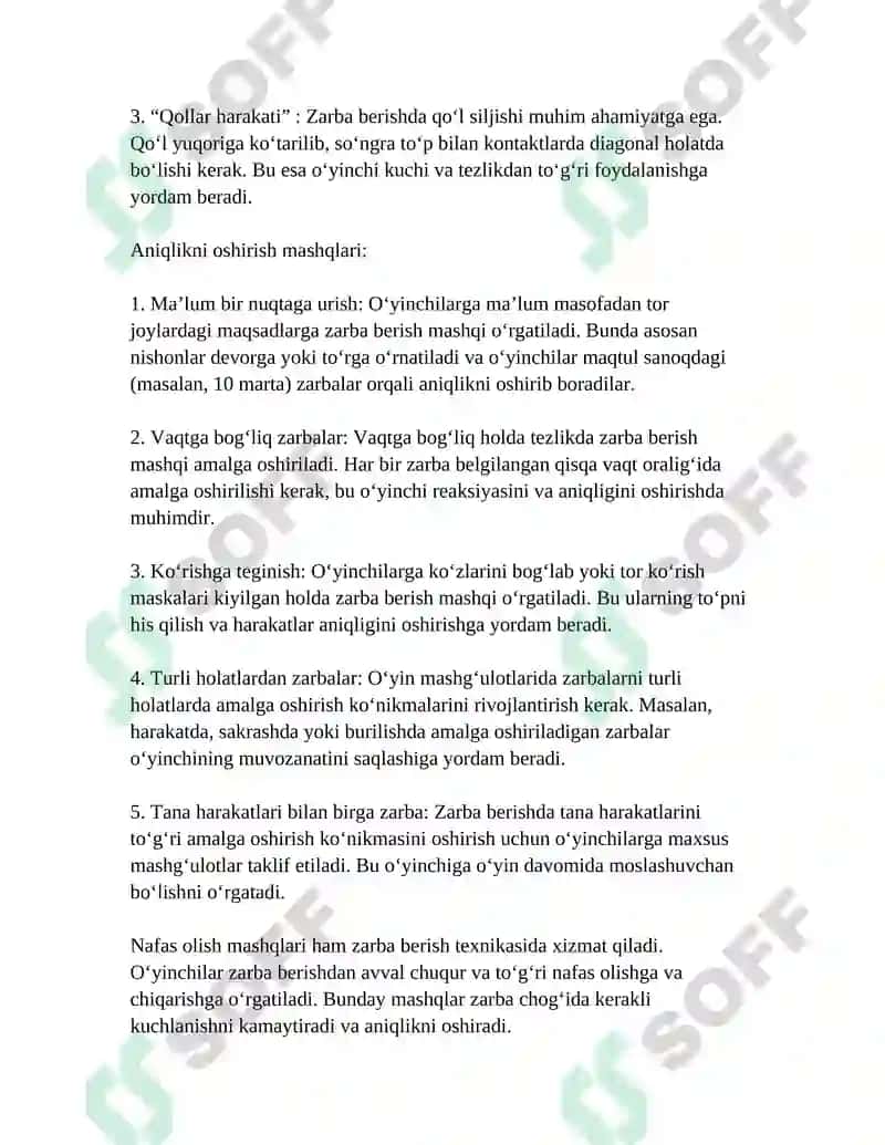 GANDBOʻL OʻYIN MASHQLAR TEXNIKASI VA TAKTIKASI USULLARINI OʻRGATISHNI HAMDA MAHORATINI OSHIRISH 4