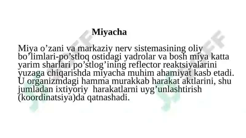 Bosh miya yarim sharlar po‘stlog‘ining fiziologiyasi. Bazal yadrolar. 4