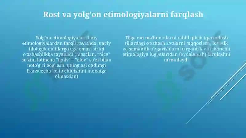 Ilmiy etimologiya, xalq etimologiyasi va,,yolgʻon etimologiyaʼʼ 4