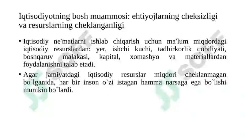Mikroiqtisodiyotga kirish: iqtisodiy basistushunchalar 4
