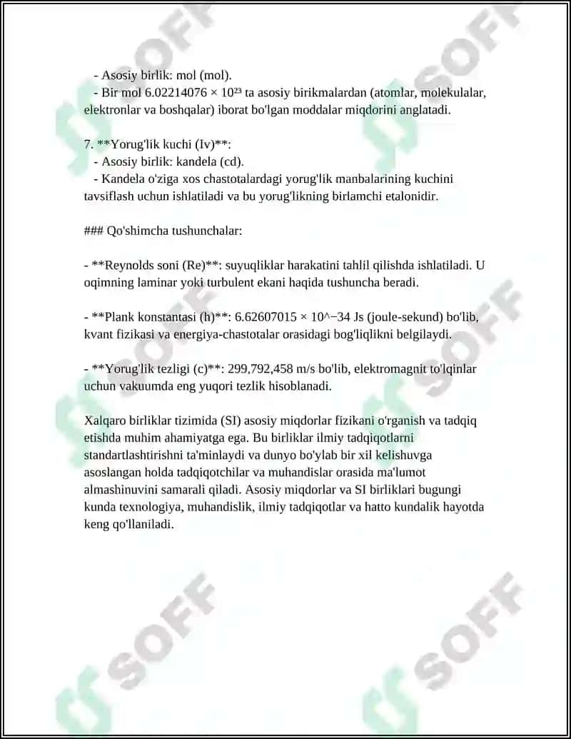 Asosiy miqdorlar tushunchasi 4