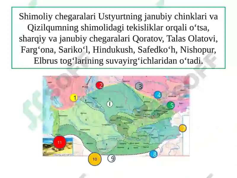 O‘RTA OSIYONING KICHIK O‘LKALARIVA TABIIY RAYONLARI 4