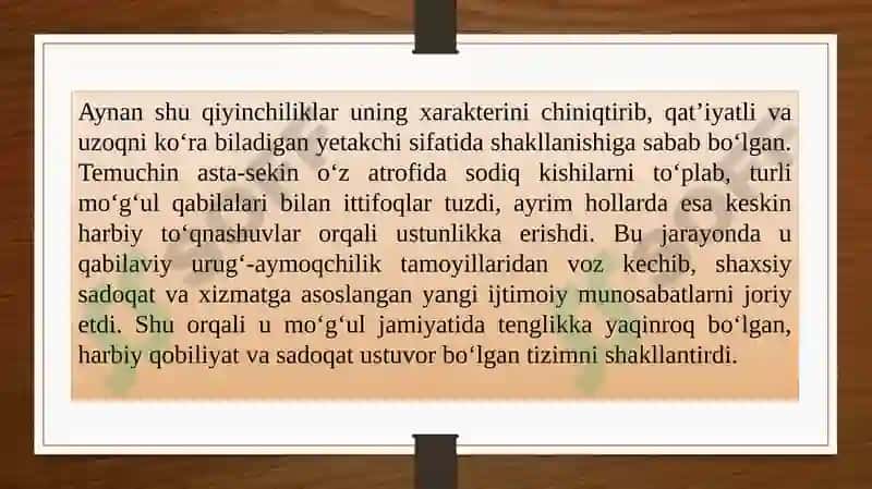 Chingizxon davlarini tashkil topishi 4