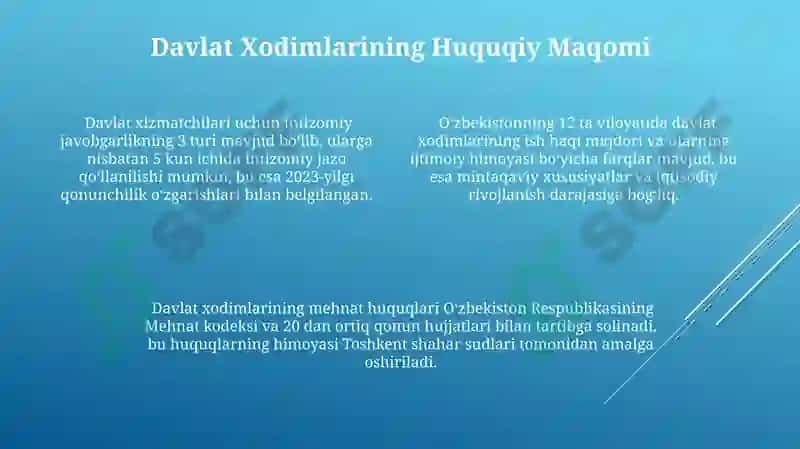 Davlat xizmatchilarining huquqiy maqomi 4