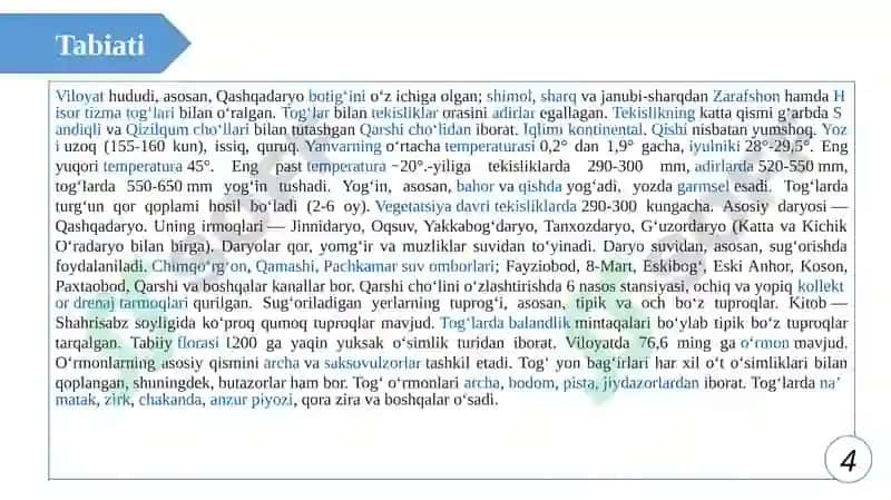 Qashqadaryo viloyati, Shahrisabz shahrining meliorativ holati va olib borilayotgan tadbirlar 4