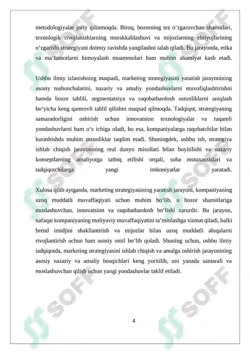 Marketing Strategiyasini Yaratish 4