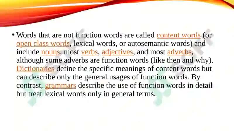 Function words 4