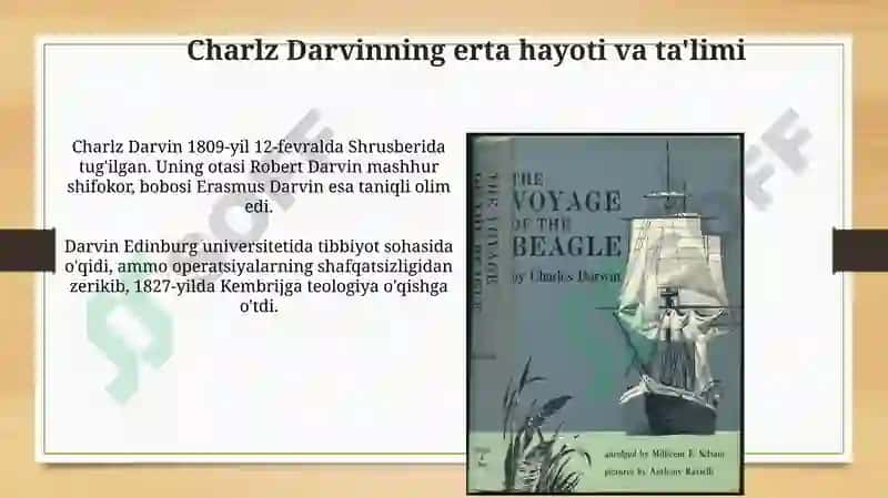 Charlz Darvin hayoti va Beagle kemasidagi sayohatlar 4