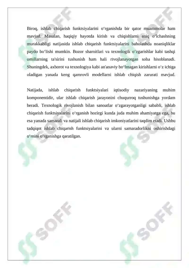 Ishlab chiqarish funktsiyalari 4