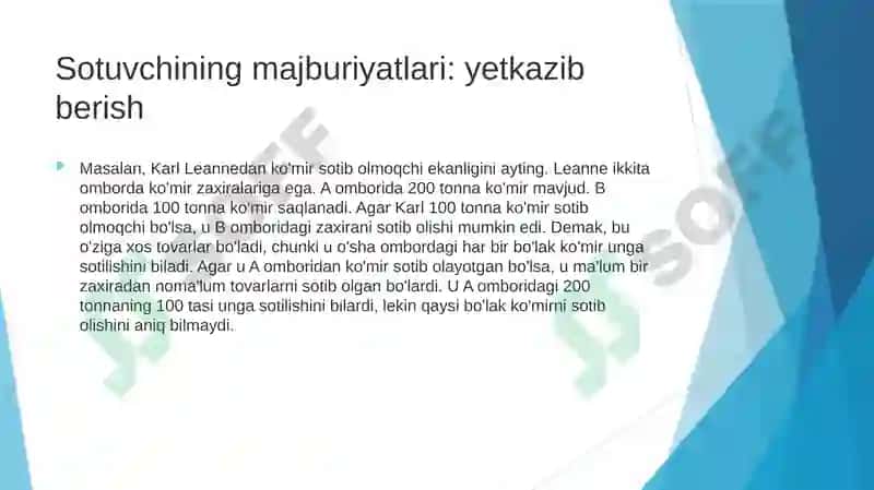 Sotuvchivaxaridorning majburiyatlari va ikkala si umumiy qoidalar 4