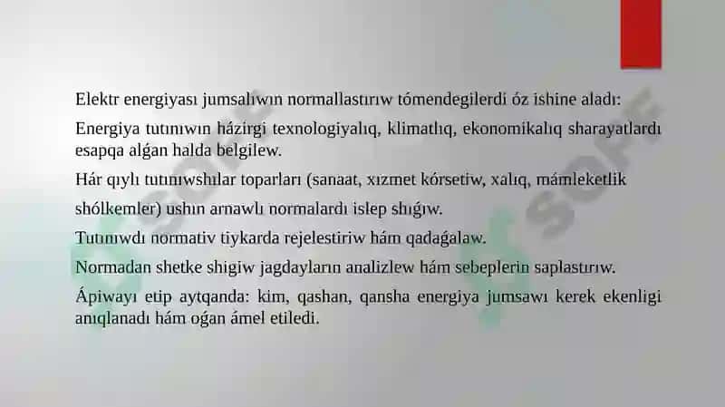 Elektrenergiya normallastirilishi 4