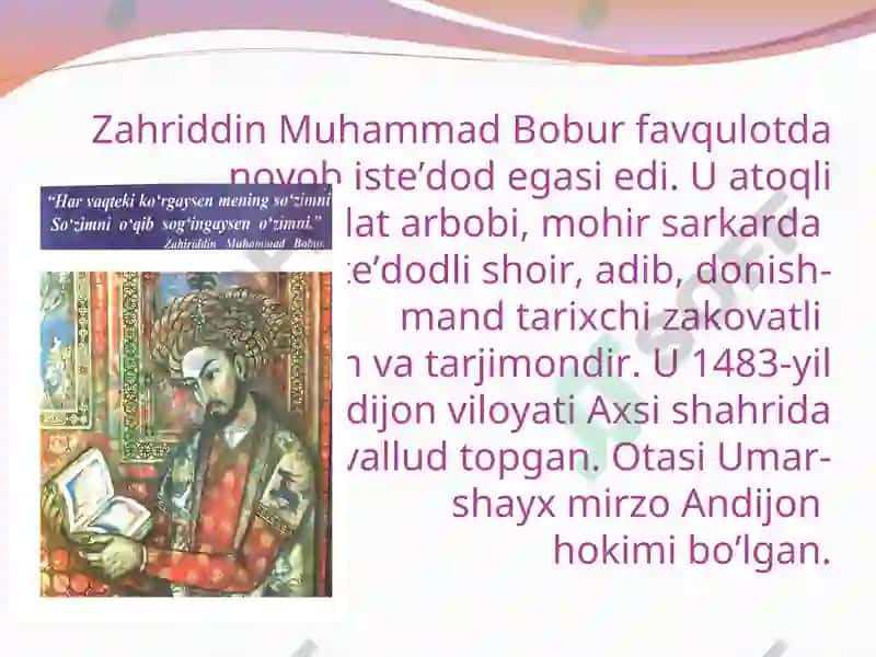 Zahriddin Muhammad Bоbur 4
