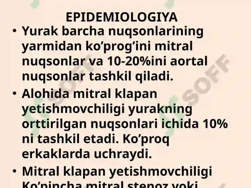 Mitral klapan yetishmovchiligi 4