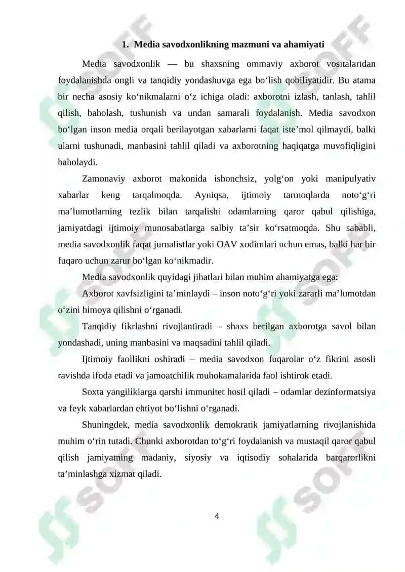 Media savodxonlikni rivojlantirish yo'llari 4