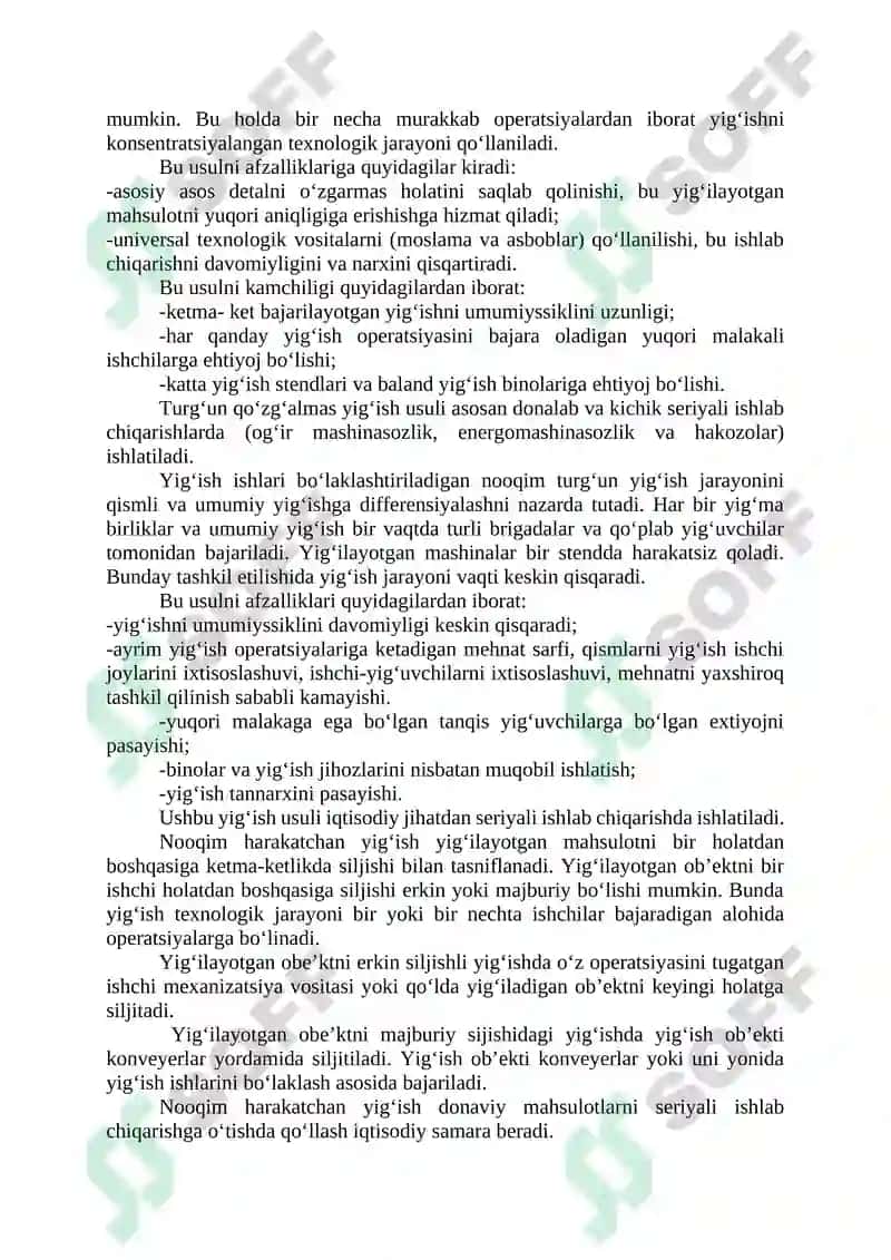 ZAMONAVIY YIGISH OPERATSIYALARINING KETMA-KETLIGI 4