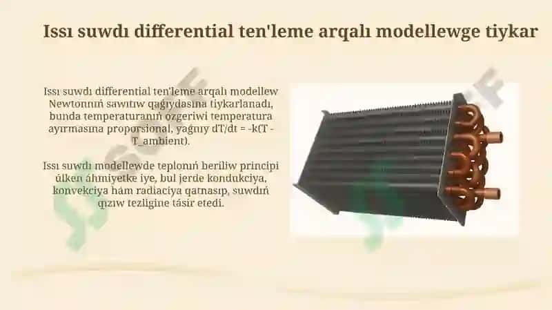 differential ten'leme arqalı modellew 4