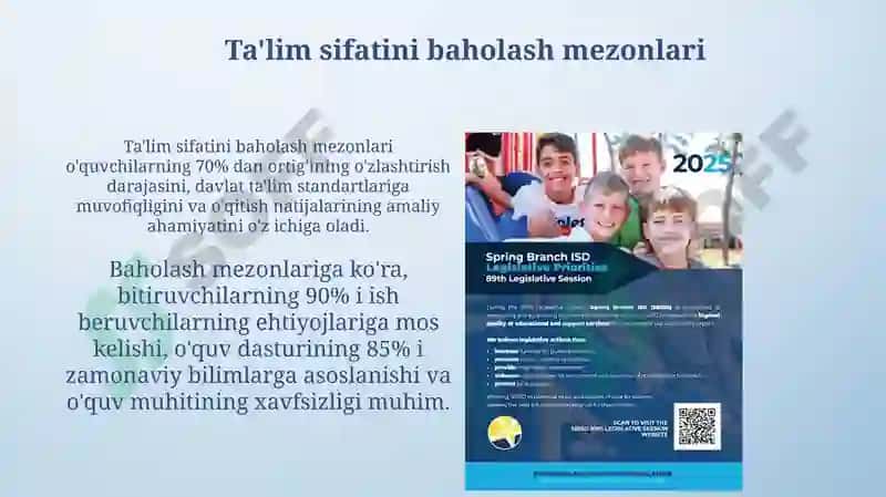 Pedagogik nazorat va ta'lim sifatini baholash 4