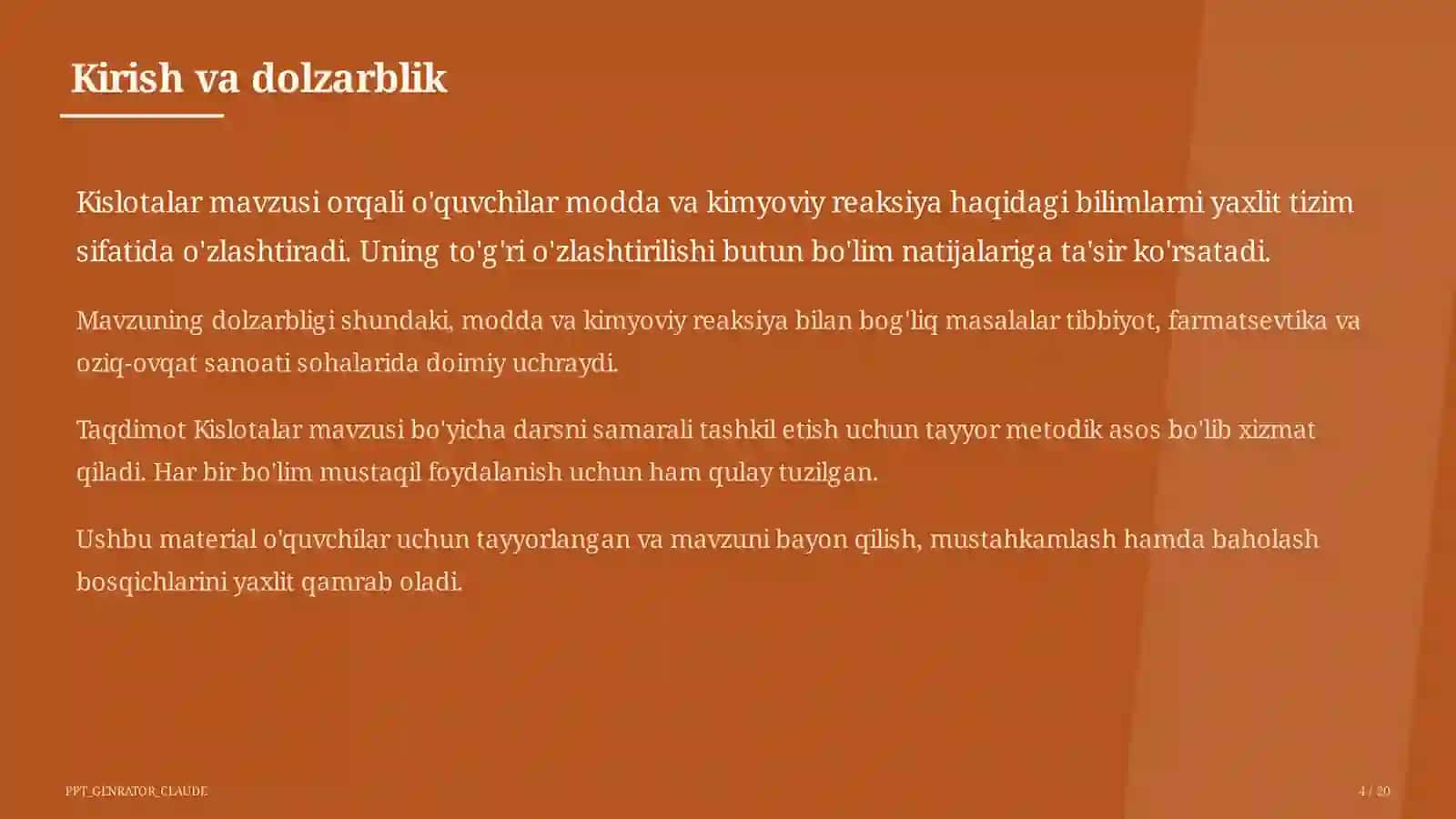 Kislotalar (8-sinf) 4