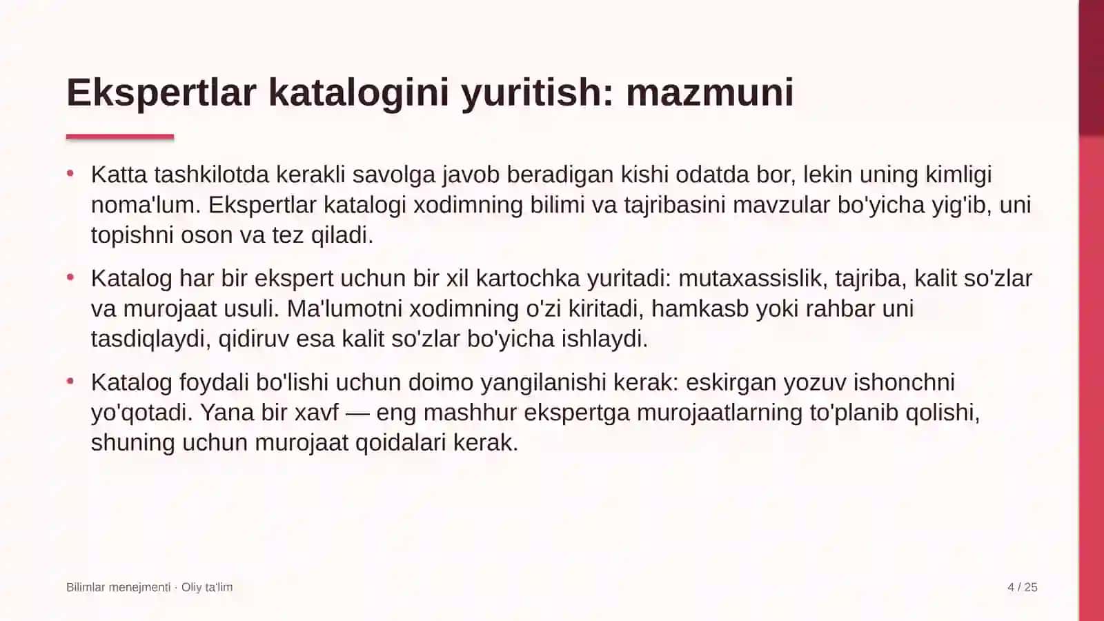 sud tizimida ekspertlar katalogini yuritish 7327 4