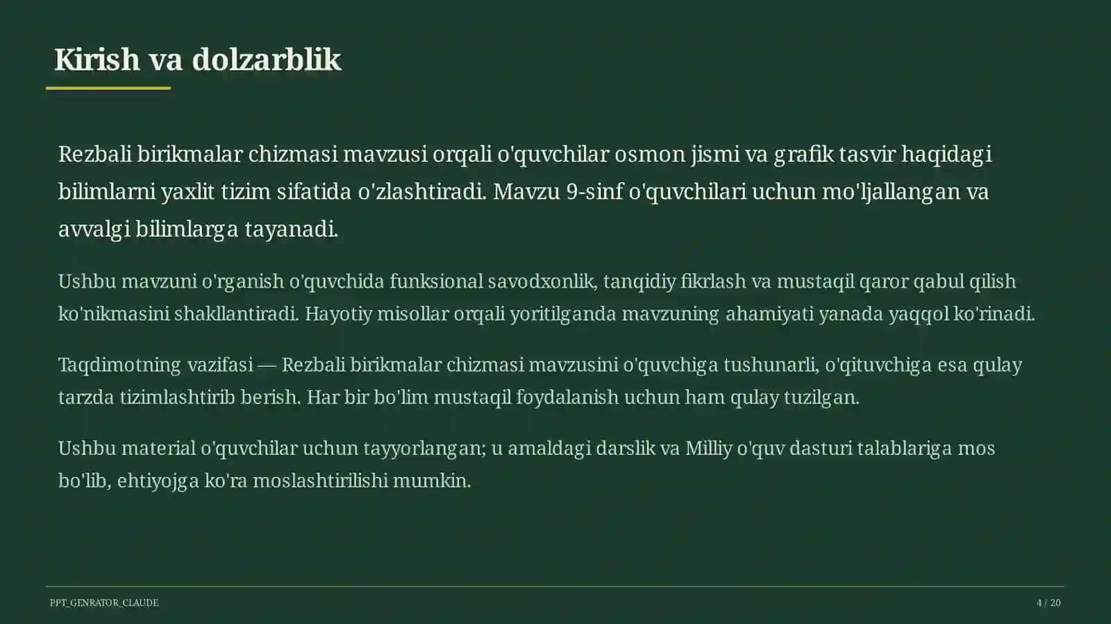 Astronomiya va chizmachilik (8–11) 4