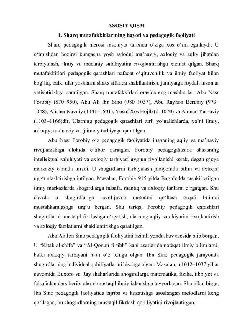 Sharq mutafakkirlarining pedagogik qarashlar 4