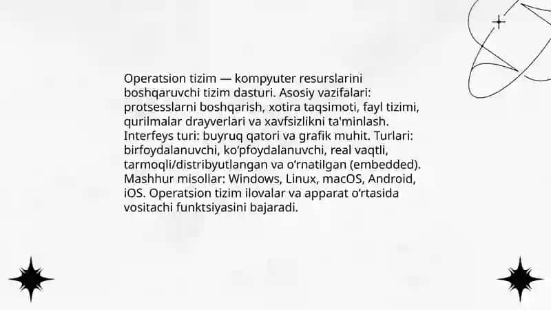 Dasturiy ta’minot turlari va tushunchasi 4