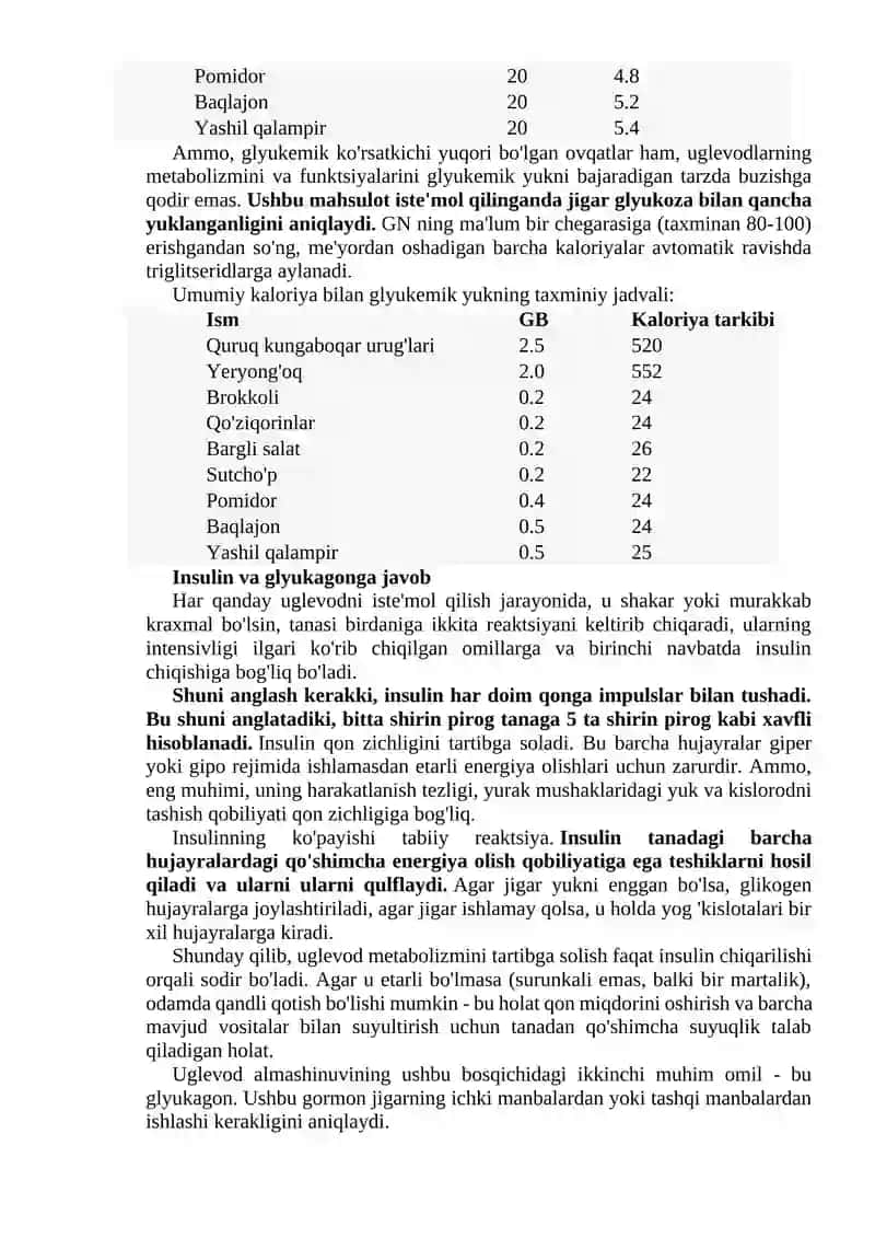 Uglevodlar tuzilishi va funksiyalari 4