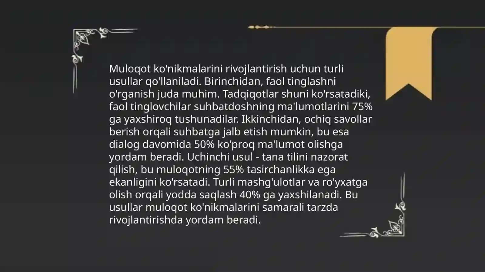 Shaxslararo muloqotning shaxs taraqqiyotidagi órni 4