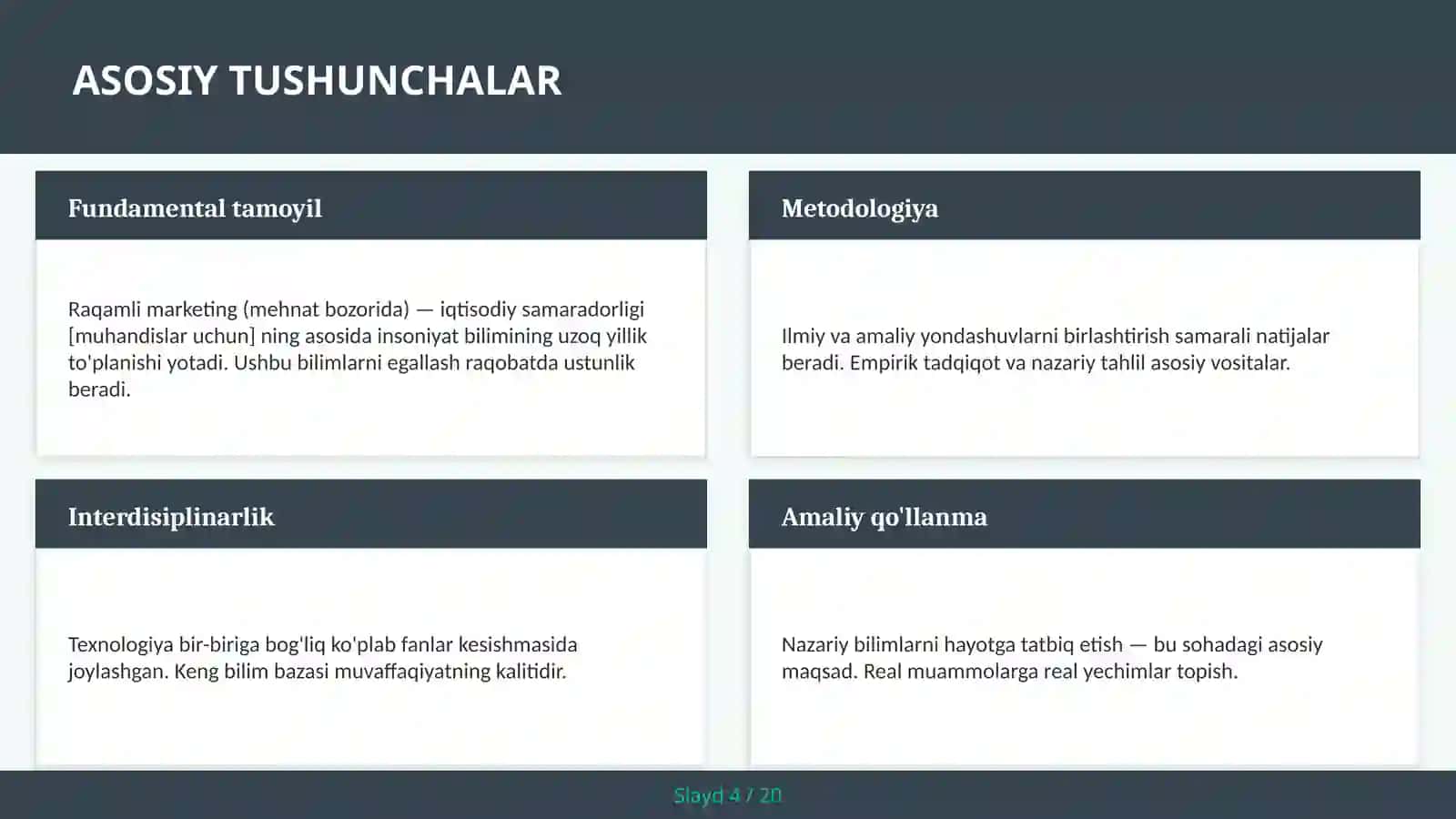 Raqamli marketing (mehnat bozorida) — iqtisodiy samaradorligi [muhandislar uchun] 4