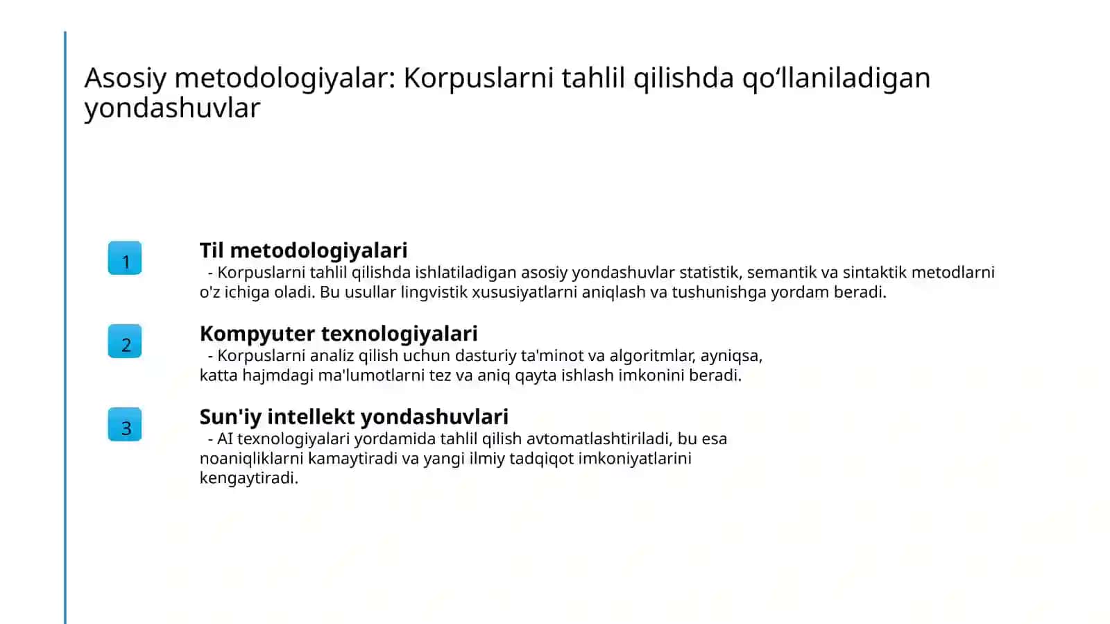 Korpus lingvistikasining rivojlanishi 4